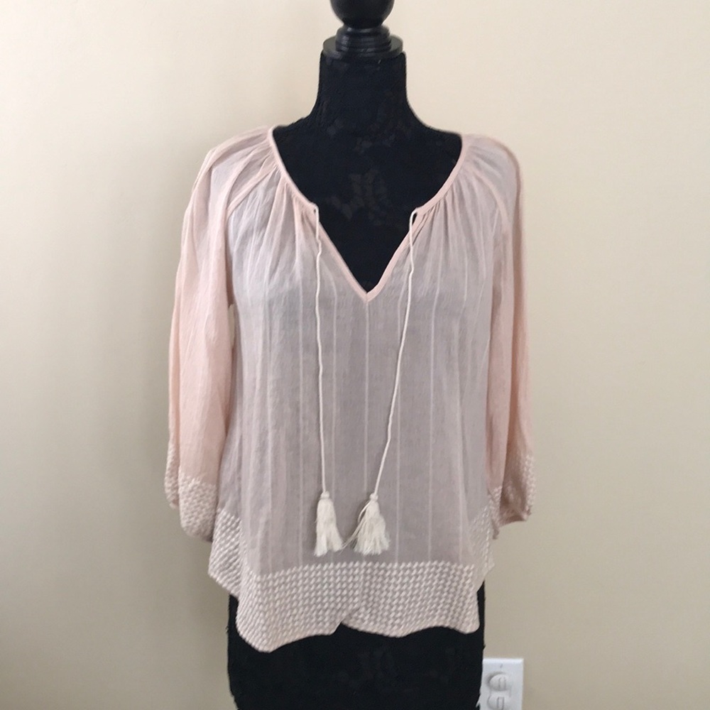 NWT Lovestitch Peasant Top